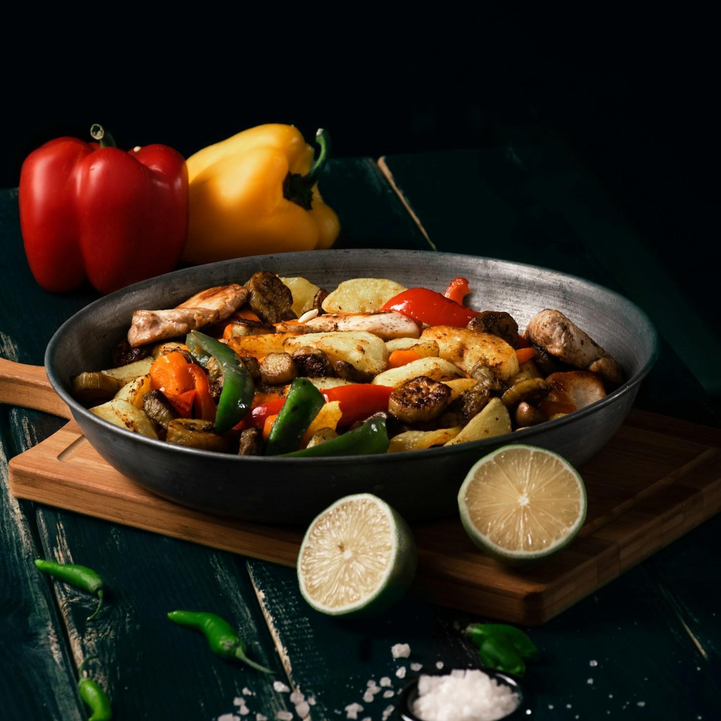 Home cook preparing ingredients in the kitchen